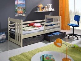 Łóżko Otylia do pokoju dziecka z barierką
