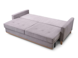 Sofa rozkładana do salonu Risa drewniane nóżki