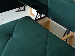 Narożnik BIK z pojemnikiem wypoczynkowy z funkcją spania do salonu