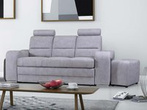Sofa Jowisz rozkładana wypoczynkowa do salonu z pufami