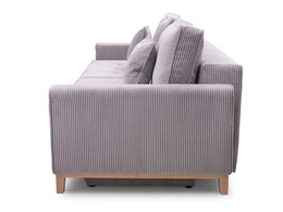 Sofa rozkładana do salonu Risa drewniane nóżki