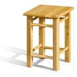 Taboret P drewniany do kuchni jadalni