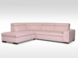 Narożnik Domino do salonu lewy z regulowanymi zagłówkami