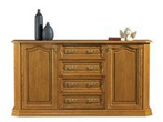 Komoda dębowa KINGA 200x110x48 do salonu