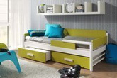 Łóżko Terreo 1 osobowe dla dziecka z szufladami