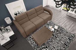Sofa Alicja rozkładana 3 osobowa do salonu z pufą Gratis