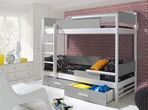 Łóżko piętrowe Tres 2 osobowe do pokoju młodzieżowego