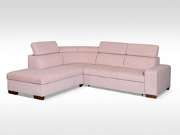 Narożnik Domino do salonu lewy z regulowanymi zagłówkami