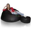 Fotel pufa Gigant XXXL + gratis okrągły podnóżek