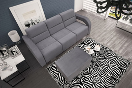 Sofa Alicja rozkładana 3 osobowa do salonu z pufą Gratis