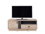 Szafka pod Telewizor Allmo 5 dąb estana z lamelami antracyt