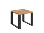 Ława kwadratowa loft do salonu dąb wotan z czarny