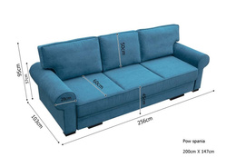 Sofa Puket do salonu z funkcją spania