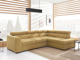 Narożnik Nest II rozkładany do salonu z regulowanymi zagłówkami