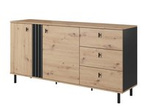Komoda 2D3S Madis do salonu dąb artisan + antracyt