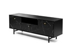 Szafka RTV czarny marmur do salonu VEROLI