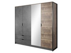 Szafa do sypialni z lustrem dąb sand grange + matera Arden 220