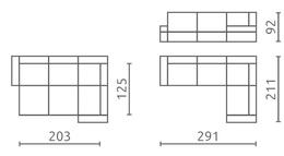 Narożnik Zonda II duży do salonu