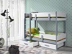 Łóżko piętrowe 2 osobowe Ettore do pokoju młodzieżowego