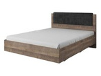 Łóżko ze stelażem do sypialni dąb sand grange + matera Arden 160