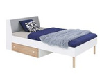 Łóżko 120x200 młodzieżowe z szufladą na pościel Faro15