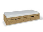 Łóżko 80x200 dąb artisan pod materac z szufladami  bez zagłówka