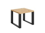 Ława kwadratowa loft do salonu dąb artisan z czarny
