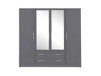 Szafa z lustrem Smart 1 do sypialni 4 drzwiowa
