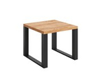 Ława kwadratowa loft do salonu dąb craft z czarny