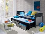 Łóżko piętrowe niskie 2 osobowe do pokoju młodzieżowego Danilo