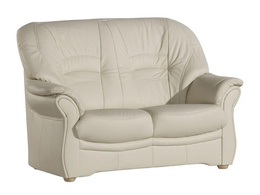 Sofa skórzana do salonu nierozkładana Jupiter 2 osobowa