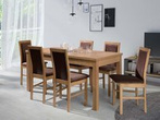 Komplet stół z krzesłami Orion P rozkładany do salonu