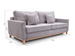 Sofa rozkładana do salonu Risa drewniane nóżki
