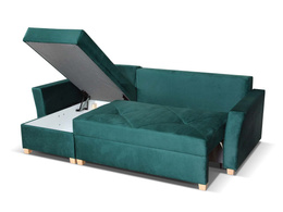 Narożnik BIK z pojemnikiem wypoczynkowy z funkcją spania do salonu