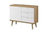 Komoda na nóżkach Primo styl skandynawski dąb riviera + biały