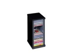 Stojak na płyty CD z muzyką pojemnik regał CD 20 płyt wenge