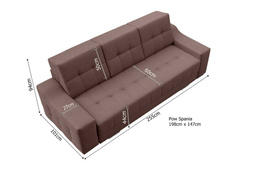 Sofa Cyntia rozkładana 3 osobowa do salonu