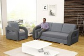 Komplet wypoczynkowy do salonu 3+1 Dern