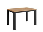 Stół do jadalni czarny z dąb craft 120x80 nierozkładany