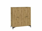 Komoda 4 drzwiowa LENA 2 na metalowych nóżkach do salonu