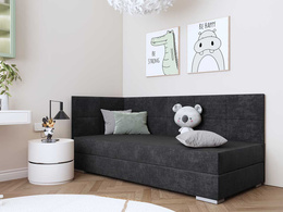 Łóżko tapicerowane narożne 90x200 materac bonell RAMO