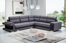 Narożnik Adelajda 2 rozkładany z barkiem do salonu 2 pojemniki