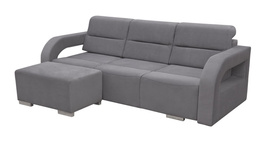 Sofa Alicja rozkładana 3 osobowa do salonu z pufą Gratis