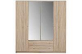 Szafa Optimo 1 do przedpokoju z lustrem 4 drzwiowa