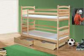 Łóżko piętrowe Oskar z materacami 2 osobowe