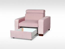 Fotel Domino 1 z ruchomym zagłówkiem