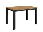 Stół do jadalni czarny z dąb wotan 120x80 nierozkładany