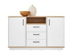 Komoda 2D3SZ Santiago 6 biały lux + dąb biszkoptowy
