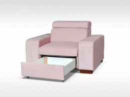 Fotel Domino 2 z regulowanym zagłówkiem