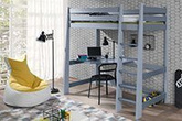 Łóżko piętrowe Miłosz z biurkiem antresola